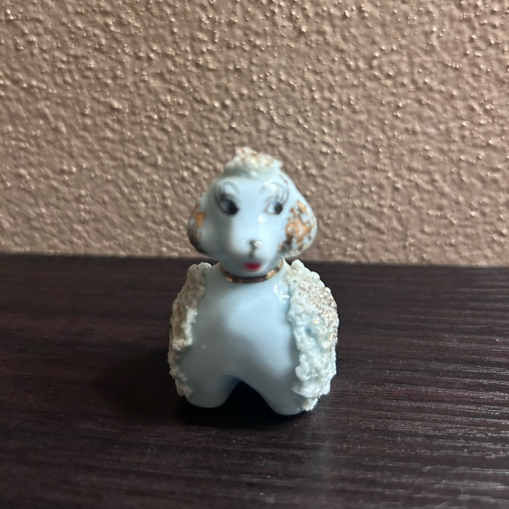 Vintage Lefton Exclusives Japan
Blue Poodle Dog Figurine